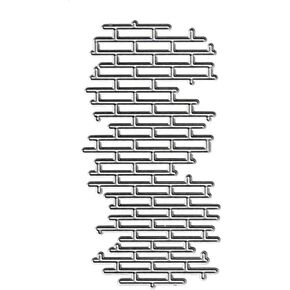 صافي من الطوب الفضي يموت المعادن غير النظامية صافي صافي قطع الشبكة الخلفية قالب مقالين نقش لألبوم DIN Decorative Devative Die Die Cuts in Kuwait