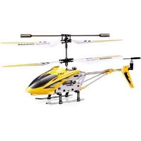POCO DIVO S107G Phantom 3CH Infrared RC Helicopter Mini Flight S107 Gyro with Light, Yellow