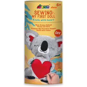 Avenir DIY Sewing Kit for Beginner Kids Arts & Crafts Soft Toy My First Craft Set Includes Koala with Heart Instructions & Plush Felt Materials for Learn to Sew, Embroidery for 6 Years