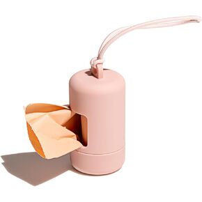 Wild One Dog Poop Bag Holder and Dispenser with Leash Attachment, Leak Proof, Easy Twist Top for Refills, Includes 1 Box Of Bags, Moonstone in Kuwait