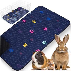 Washable Guinea Pig Cage Liners for C&C 2x4 (57"x28"), Fast-Drying, Leakproof & Absorbent Rabbit Bedding for Indoor, Non-Slip Mat for Under Dog Crate & Floor, Waterproof Puppy Pads & Blankets