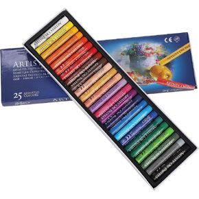 Oil Pastel Set,Professional Painting Soft Oil Pastels Drawing Graffiti Art Crayons Washable Round Non Toxic Pastel Sticks for Artist,Kids,Student,Beginner (25 Colors) in Saudi Arabia