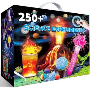 UNGLINGA 250+ Science Experiments Kits for Kids, Boys Girls Toys Birthday Gifts Ideas, Chemistry Set, S.T.E.M Activities Educational Project, Volcano Scientist Kit