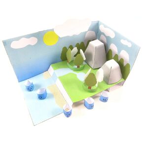 NewPath Learning Cycle 3-D Model Kit ، مجموعة/5 ألوان كاملة ، نماذج طراز ورقية ودليل المعلم (24-7817)
