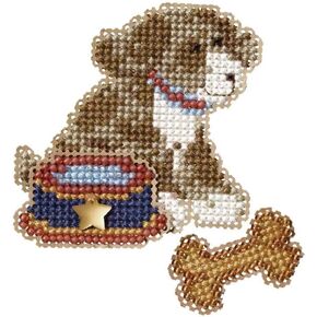 My Best Friend Beaded Counted Cross Stitch Ornament Kit Mill Hill 2007 Spring Bouquet MH18-7104
