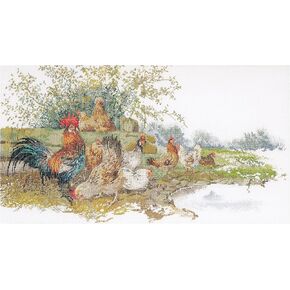 Thea Gouverneur - Cross Cross Stitch Kit - Dickens - Aida - 16 Count - مجموعة التطريز للبالغين - مؤشرات ترابط التطريز DMC ومستلزمات غرزة أخرى - 2038A