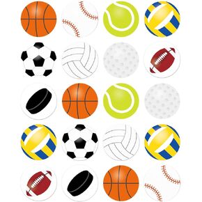 Sports Stickers for Kids Soccer Basketball Tennis Baseball Sticker for Sport Themed Party Favors Decoration Supplies 200Pcs