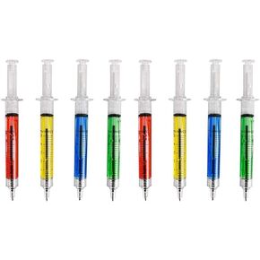 Rhode Island Novelty Assorted Color Synge Shot Design Pens, One Dozen