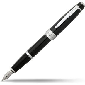 Cross Bailey Matte Red Lacquer Ballpoint Pen with polished black PVD appointments