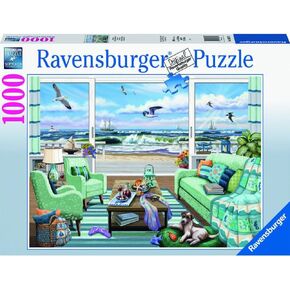 Ravensburger Beachfront Getaway 1000 Piece Jigsaw Puzzle for Adults - 12000553 - Handcrafted Tooling, Made in Germany, Every Piece Fits Together Perfectly