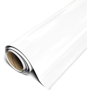 Siser EasyWeed Heat Transfer Vinyl 15" x 10ft Roll (White) Compatible with Siser Romeo/Juliet & Other Professional or Craft Cutters - Layerable - CPSIA Certified