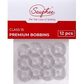 Class 15 Premium Sewing Bobbins - Compatible Sewing Machine Bobbins for Brother, Singer, Janome, Kenmore - Taiwan Made - Packaged in Canada - Perfect for Your Sewing Machine Supplies - 2518P