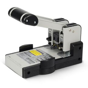 CARL, XHC-150N, Heavy Duty 3-Hole Paper Punch, 150 sheet capacity.,Black and Silver