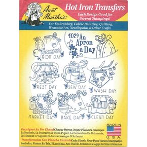 an Apron a Day Aunt Martha's Hot Iron Embroidery Transfer