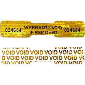 360pcs Tamper Proof Hologram Stickers Bone Shape Genuine Warranty Void Seal High Security Labels Tamper evident Seal（2x0.4 inch）