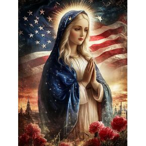 SKRYUIE Goddess Paint by Numbers Kit for Adults, National Flag Acrylic Oil Paint by Numbers Kits for Adults Beginner Canvas with Paintwork Art Crafts for Home Decor 16x20 inch k10