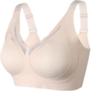 Supportive Push Up Bras for Women No Underwire Full Coverage Bralettes Seamless Everyday Bra with Lift and Support
