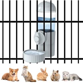 Pet Auto Water Dispenser, Water Bowl for Cage, Small Aniaml Food Dish for Rabbits, Ferrets, Cats, Birds,Dog