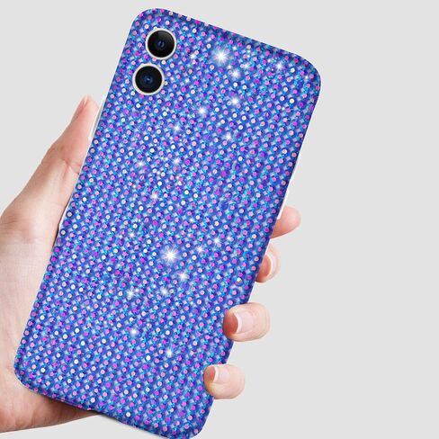 ملصقات Bling Rhinestone Purple AB ملصق صفيحة راينستون من الكريستال للاصطدام لصياغة DIY الحرف الزفاف الزفاف عيد الميلاد ديكور سيارة 9.4 × 7.9 بوصة مع 3 ملم رينستون in Saudi Arabia