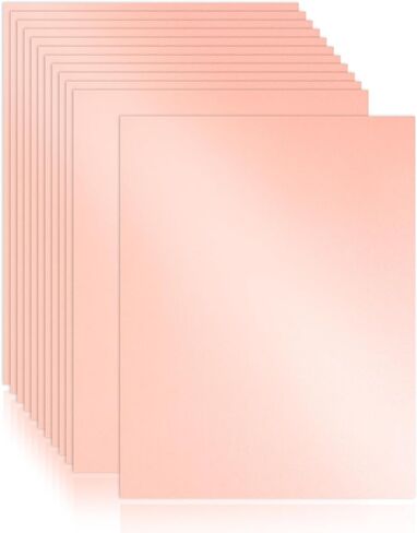 Whaline 30 Sheet Rose Gold Pink Shimmer Cardstock 8.3 x 11.7 Inch Thick Card Stock Paper 92lb/250gsm Printer Paper for Prints DIY Craft Making Supplies in Saudi Arabia