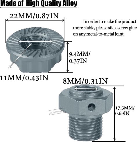 RC 17MM Wheel Hex Hubs & Wheel Nuts & Wheel Wrench Upgrades Part for 1/8 Mojave 4x4 4S BLX,1/10 Outcast 4S V2 BLX,Kraton 4S V2 BLX,Alloy Wheel Hex Hubs Wheel Nuts,Navy Blue in Saudi Arabia