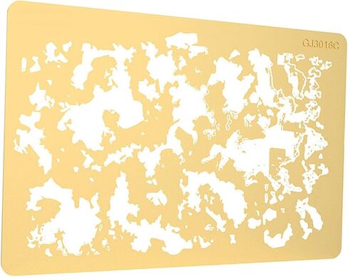 Brass Airbrush Stencil Art Template DIY Decoration, 1/72 1/48 1/32 1/35 Model Crafts, Scene Tabletop Decor Collectables, Style A in Kuwait