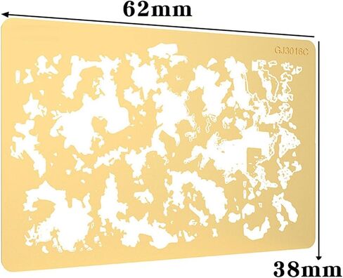 Brass Airbrush Stencil Art Template DIY Decoration, 1/72 1/48 1/32 1/35 Model Crafts, Scene Tabletop Decor Collectables, Style A in Kuwait