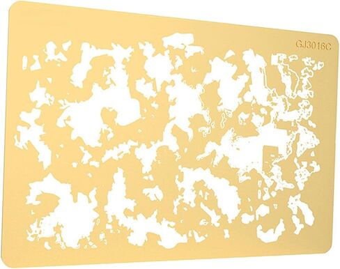 Brass Airbrush Stencil Art Template DIY Decoration, 1/72 1/48 1/32 1/35 Model Crafts, Scene Tabletop Decor Collectables, Style A in Kuwait