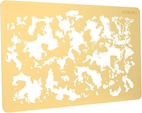 Brass Airbrush Stencil Art Template DIY Decoration, 1/72 1/48 1/32 1/35 Model Crafts, Scene Tabletop Decor Collectables, Style A in Kuwait