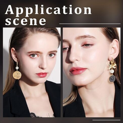 Beebeecraft 1 Box 14Pcs Cubic Zirconia Leverback Hooks 18K Gold Plated Huggie Hoop Earring Findings French Clip Ear Hooks with Loop for DIY Earring Making in Saudi Arabia