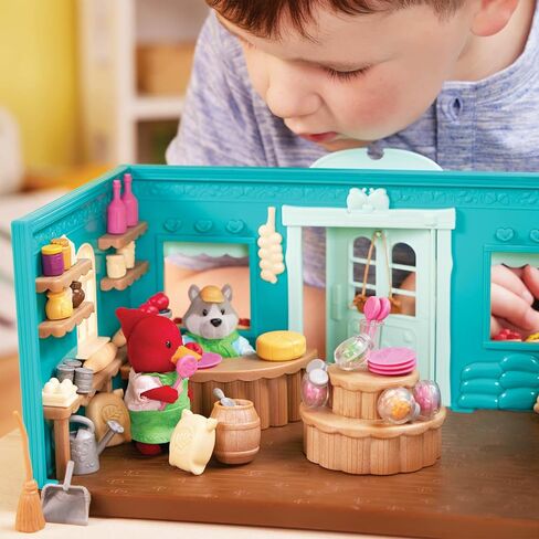 Li’l Woodzeez – Honeysuckle Hollow General Store – Dollhouse Playset with Furnitures & Accessories – Pretend Play Toy for Kids Age 3+ in Saudi Arabia