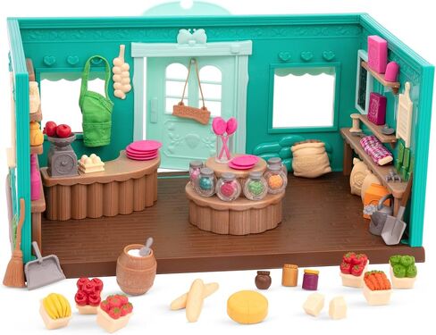 Li’l Woodzeez – Honeysuckle Hollow General Store – Dollhouse Playset with Furnitures & Accessories – Pretend Play Toy for Kids Age 3+ in Saudi Arabia