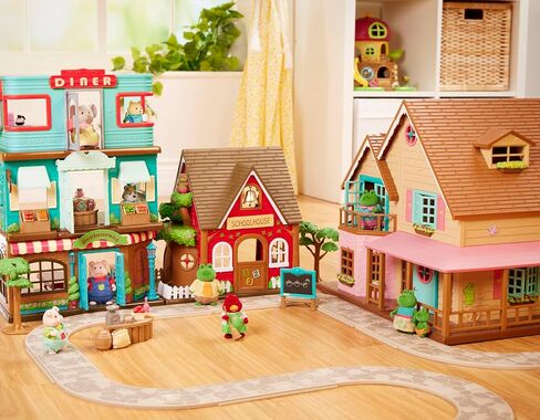 Li’l Woodzeez – Honeysuckle Hollow General Store – Dollhouse Playset with Furnitures & Accessories – Pretend Play Toy for Kids Age 3+ in Saudi Arabia