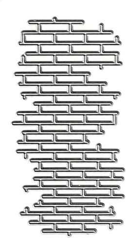 صافي من الطوب الفضي يموت المعادن غير النظامية صافي صافي قطع الشبكة الخلفية قالب مقالين نقش لألبوم DIN Decorative Devative Die Die Cuts in Kuwait