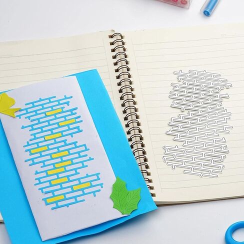 صافي من الطوب الفضي يموت المعادن غير النظامية صافي صافي قطع الشبكة الخلفية قالب مقالين نقش لألبوم DIN Decorative Devative Die Die Cuts in Kuwait