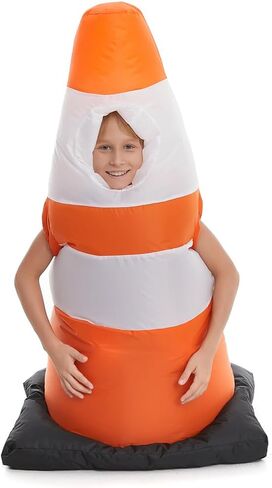 HSCTEK Child Inflatable Traffic Cone Costume in Saudi Arabia