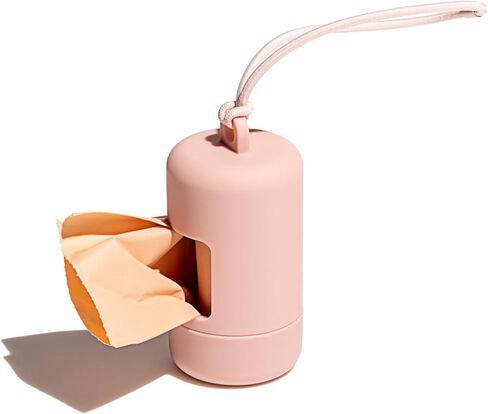 Wild One Dog Poop Bag Holder and Dispenser with Leash Attachment, Leak Proof, Easy Twist Top for Refills, Includes 1 Box Of Bags, Moonstone in Kuwait