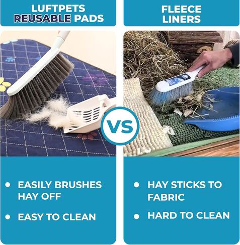 Washable Guinea Pig Cage Liners for C&C 2x4 (57"x28"), Fast-Drying, Leakproof & Absorbent Rabbit Bedding for Indoor, Non-Slip Mat for Under Dog Crate & Floor, Waterproof Puppy Pads & Blankets in Saudi Arabia
