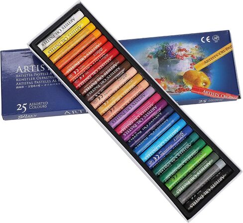 Oil Pastel Set,Professional Painting Soft Oil Pastels Drawing Graffiti Art Crayons Washable Round Non Toxic Pastel Sticks for Artist,Kids,Student,Beginner (25 Colors) in Saudi Arabia