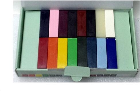 Encaustic Art The Original - BASIC SELECTION Set of 16 -Encaustic Wax Block Colors Set -Non-Toxic, Beeswax For Encaustic Art Supplies -Handcrafted in Germany in Saudi Arabia
