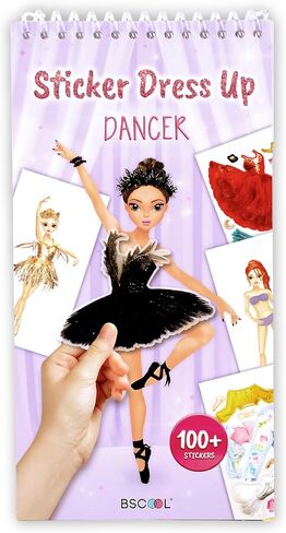 Sticker Dress-Up Dancers. Sticker Activity Book for Kids. Learn Girls Fashion Design, Dancer Poses with Sticker, and Guide for Kids 5 and up. Girls Fashion Paper Dolls Dress up Games in Saudi Arabia