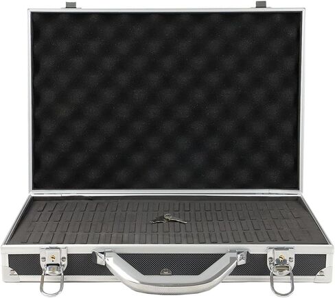 Ursae Minoris Elite Black Aluminum Box for 100 Large, “H", XL, “I" Coin Capsules or Plastic 2 x 2 in Saudi Arabia
