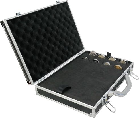 Ursae Minoris Elite Black Aluminum Box for 100 Large, “H", XL, “I" Coin Capsules or Plastic 2 x 2 in Saudi Arabia