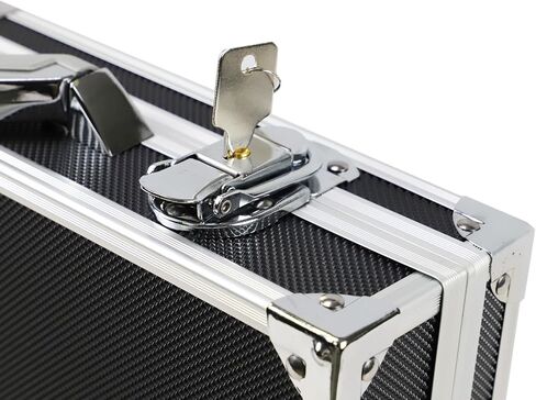 Ursae Minoris Elite Black Aluminum Box for 100 Large, “H", XL, “I" Coin Capsules or Plastic 2 x 2 in Saudi Arabia