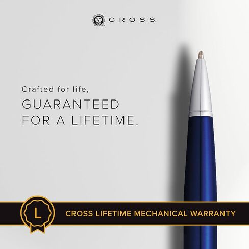 Cross Bailey Matte Red Lacquer Ballpoint Pen with polished black PVD appointments in Kuwait