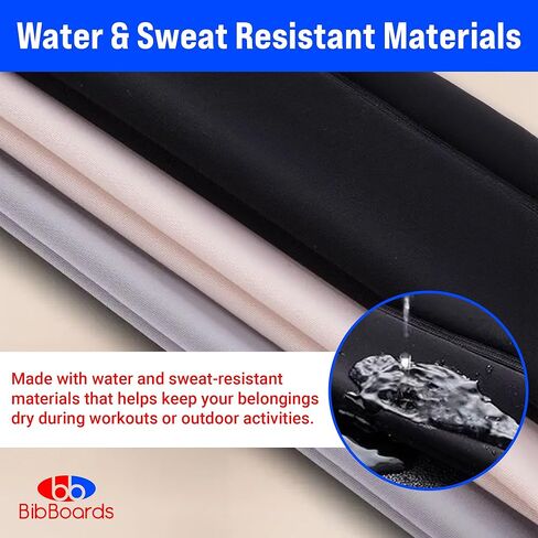 Running Belt for Men & Women - Water & Sweat-Resistant No Bounce Runners Fanny Pack for Phone, Keys, Cards & Money, Adjustable Running Band for Marathon, Jogging, Hiking, Cycling - Black in Kuwait