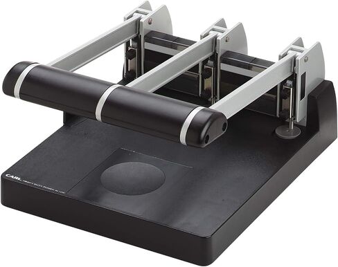 CARL, XHC-150N, Heavy Duty 3-Hole Paper Punch, 150 sheet capacity.,Black and Silver in Kuwait