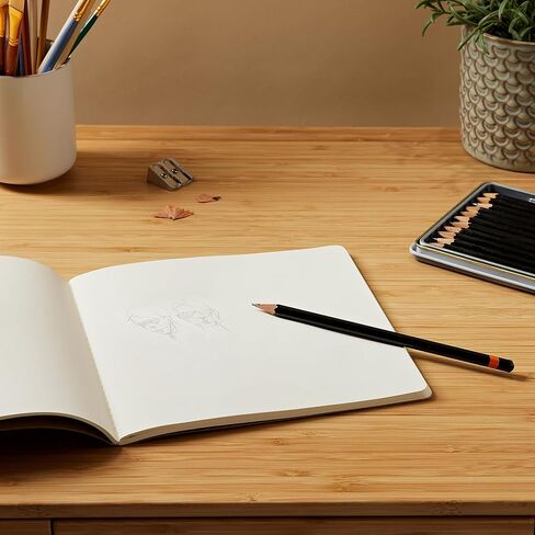 Moleskine Art Sketchbook, Hard Cover, Large (5" x 8.25") Plain/Blank, Black, 104 Pages in Saudi Arabia