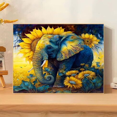 EPLUUM Paint by Numbers Kit for Adults Beginners Adult Paint by Number Kits On Canvas Adults' Paint-by-Number Kits Sunflower DIY Oil Painting Kits for Gift Wall Decor 16x20 Inch in Saudi Arabia