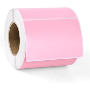 SallyFashion 500PCS Direct Thermal Labels, 3"x2" Pink Name Tags Label Stickers Blank Stickers for Barcodes Address Small Business Labeling Bouquet